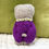 Thumbnail: Pug Woolie ~ Knitted Art Doll - Eggplant