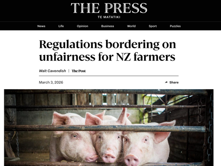 Opinion article in The Press on Fair for Farmers