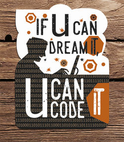 Наклейка для IT компании