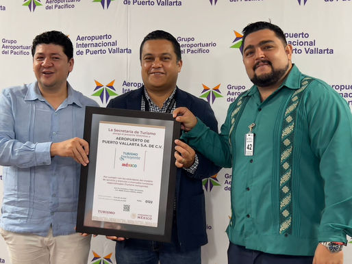 Aeropuerto Internacional de Vallarta recibió el “Sello Turismo Incluyente”