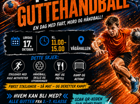 Prosjekt guttehåndball - Vågåhallen 17. oktober, kl. 11:00-15:00
