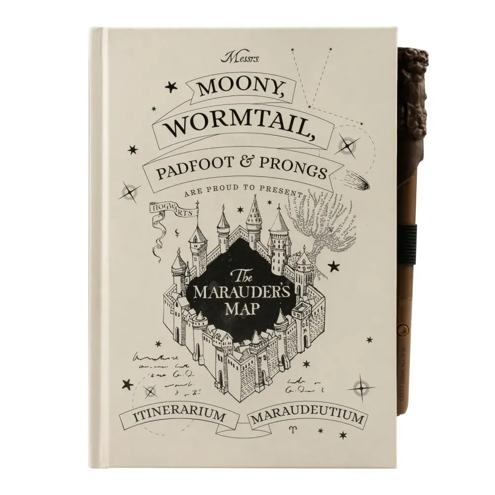 Harry Potter The Marauder's Map Optically Variable Ink Premium A5 Notebook