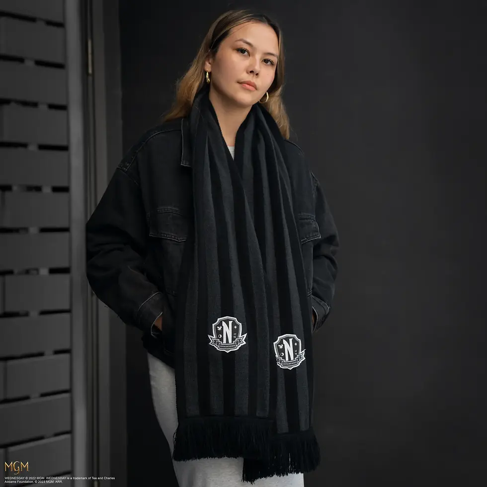Thumbnail: Scarf – Nevermore Academy Black