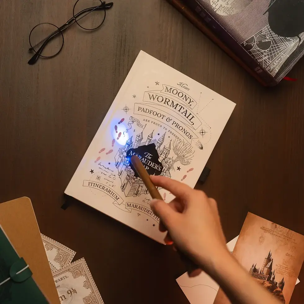 Thumbnail: Harry Potter The Marauder's Map Optically Variable Ink Premium A5 Notebook