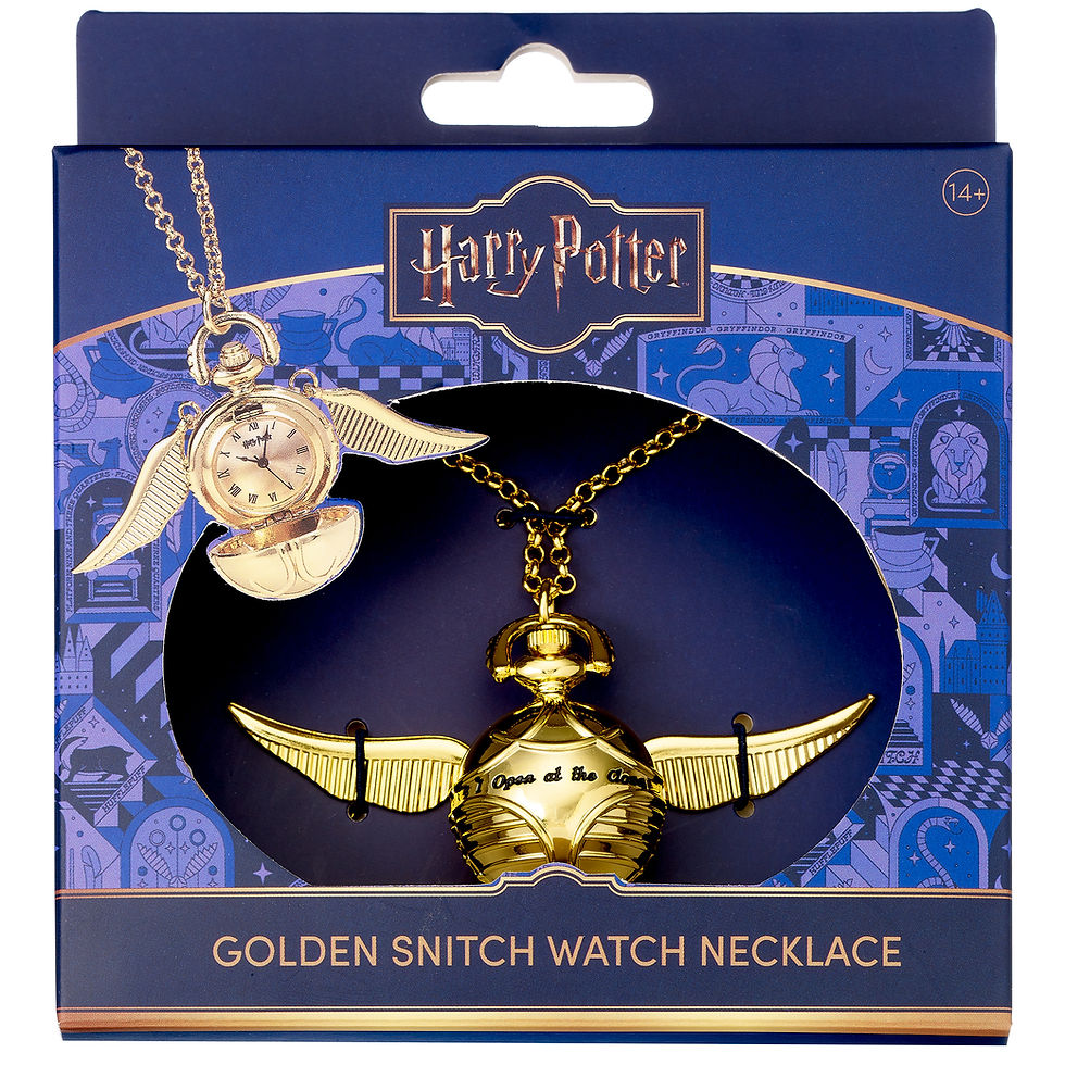 Thumbnail: Harry Potter Golden Snitch Watch Necklace