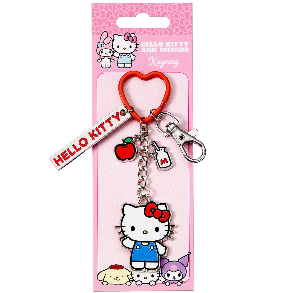 Thumbnail: Hello Kitty Keyring with Charms