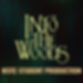 Into the Woods logo on a dark forest-inspired background for an MSTC student production.