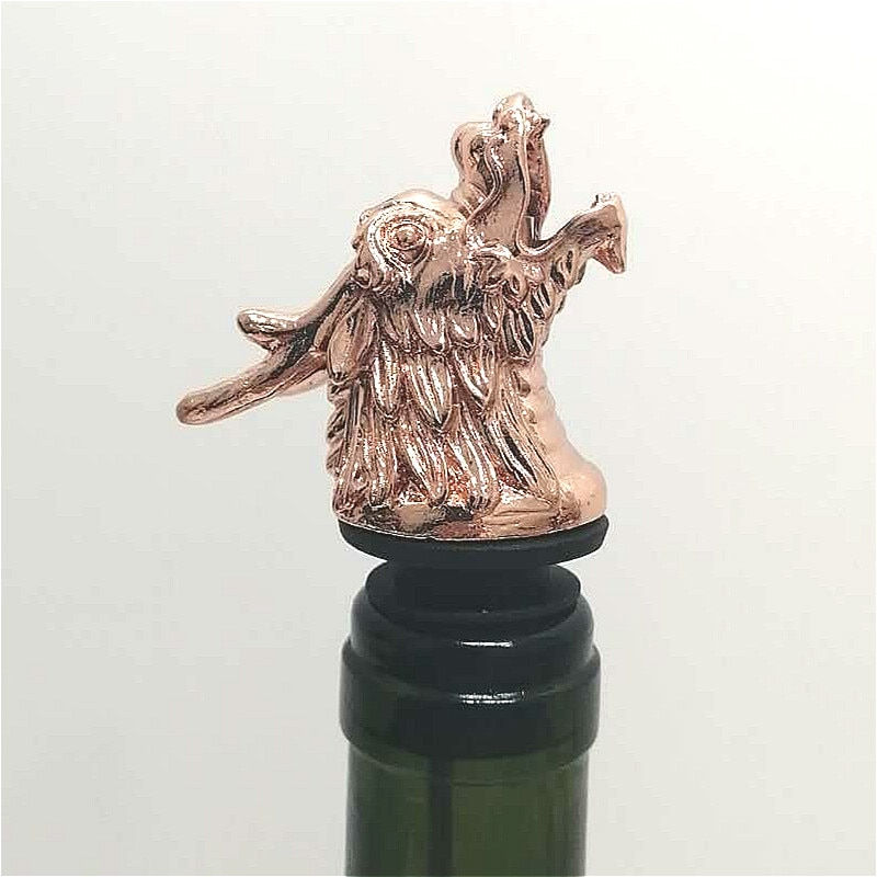 Thumbnail: 2 Styles of Deer Head Wine Mouth Deer Head Wine Guide Pour Wine Stopper Zinc