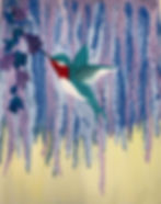 Sip & Paint Class - 8:00PM - 9:30PM - Humming Bird - Instructor - Danielle