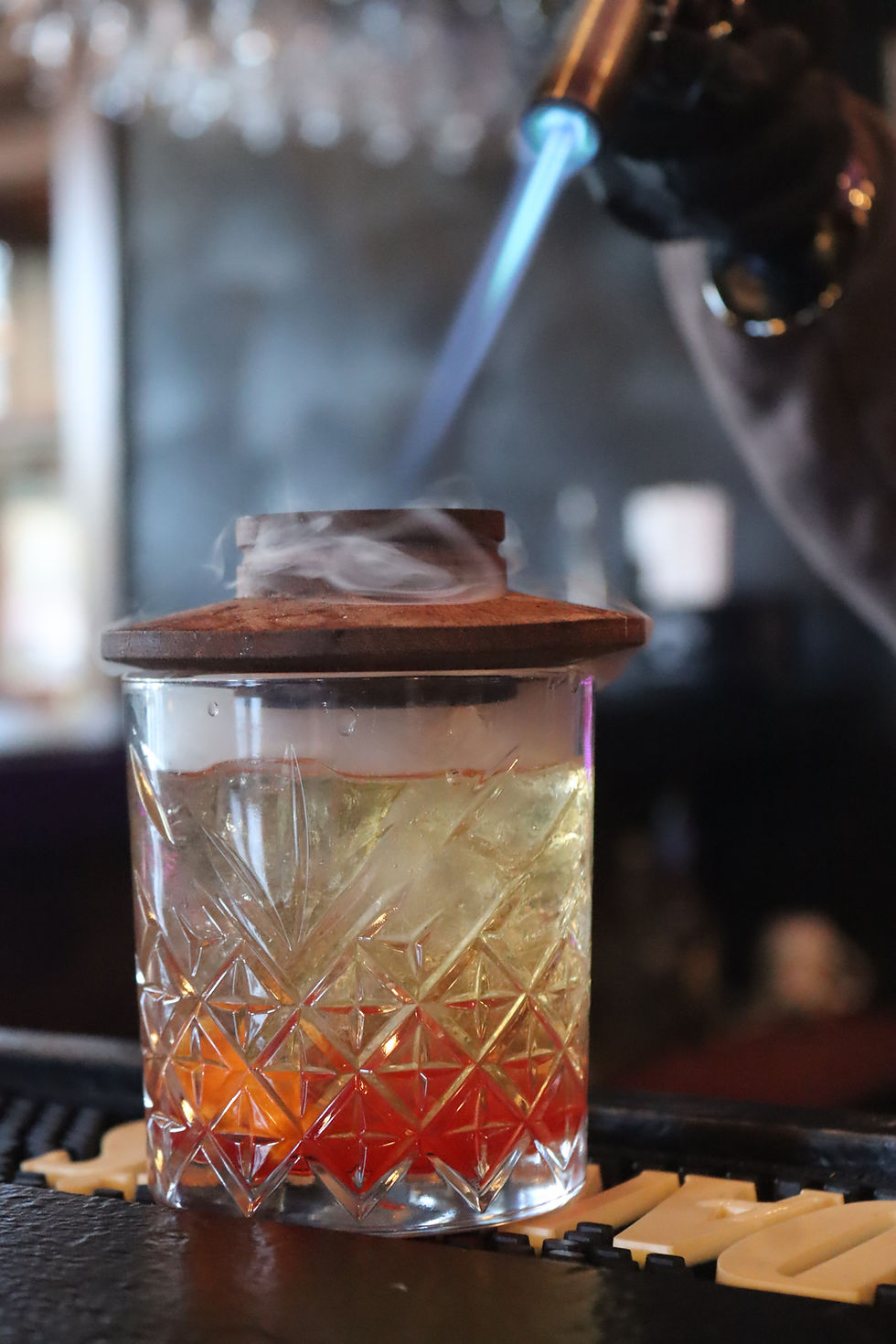 Smoked old fashioned 