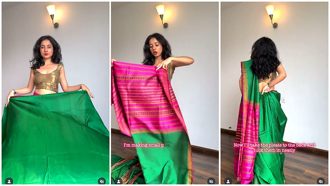 how to tie saree for beginners