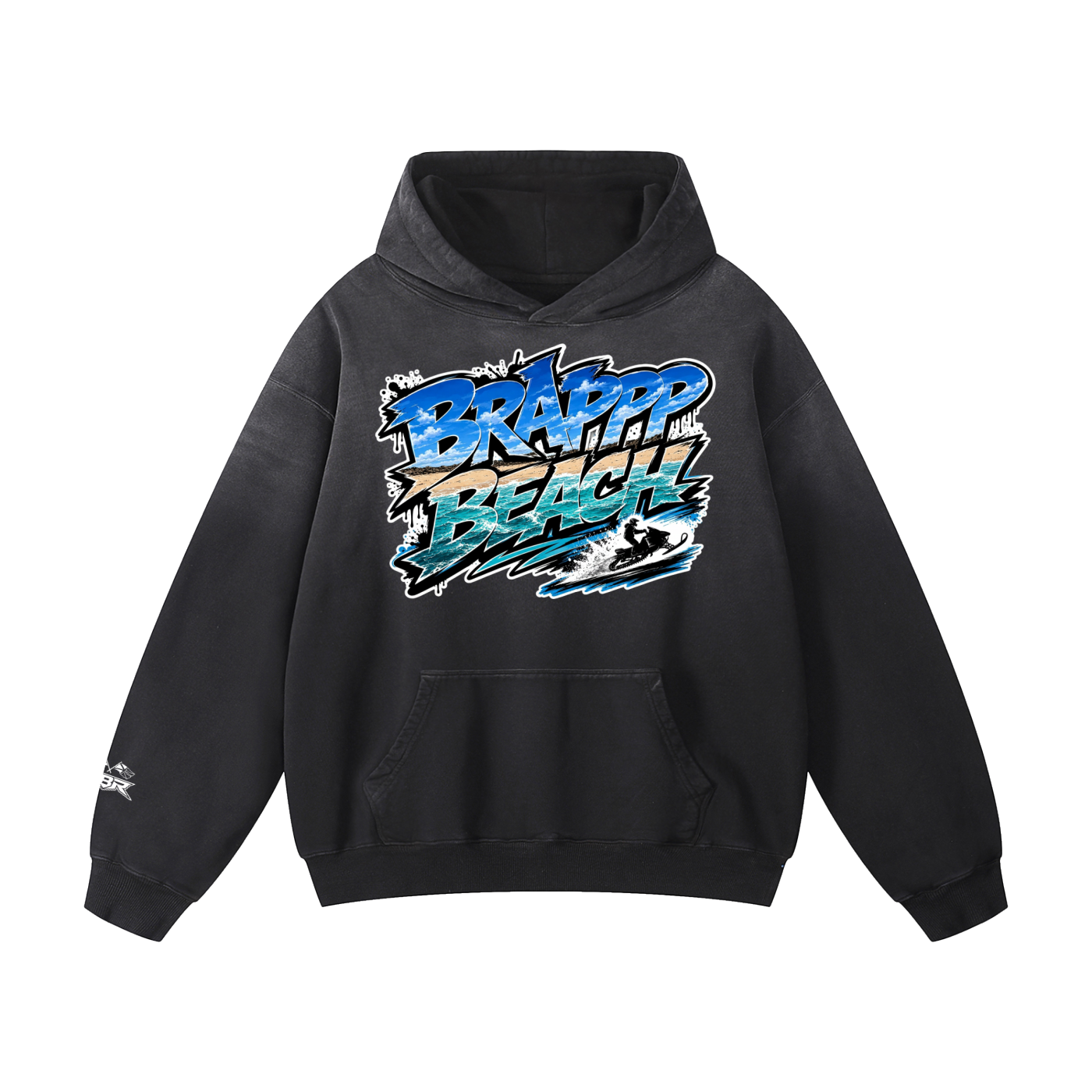 Brappp Beach Sunfade Oversized Hoodie