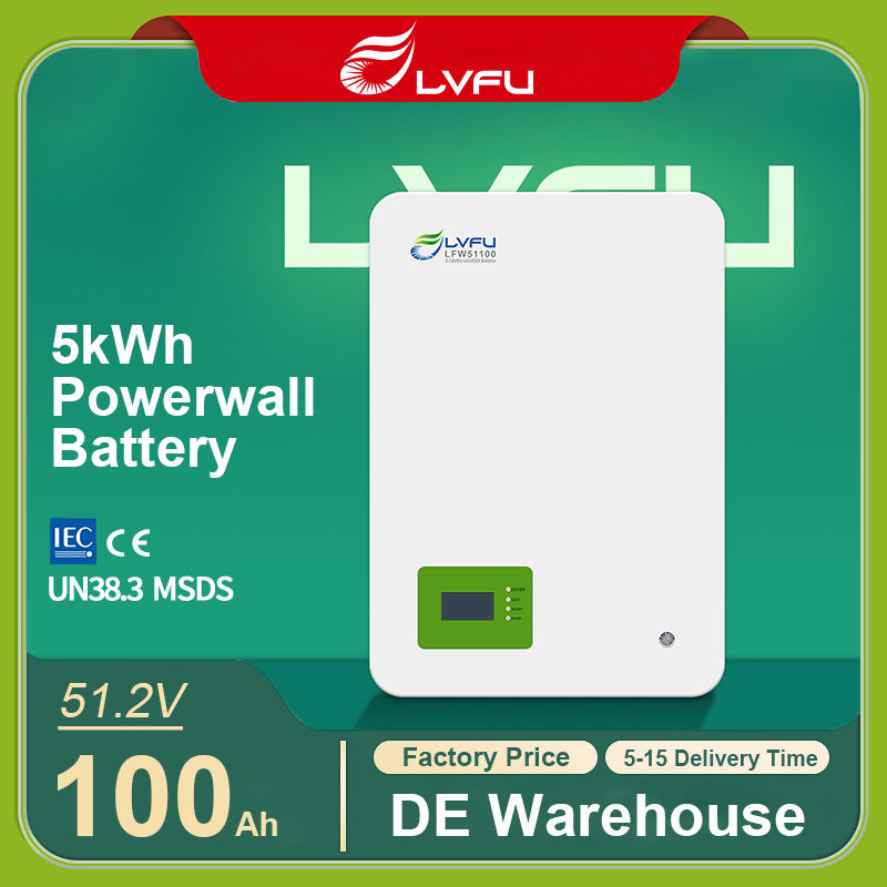 48V 100Ah 5KWh Solar PowerWall Lithium Battery | Wall Mounted Lifepo4 Battery