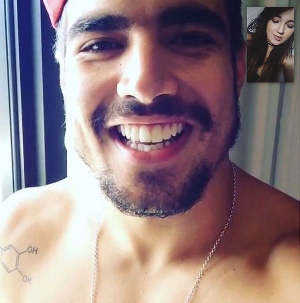 Caio Castro e Ludymilla Reis na web