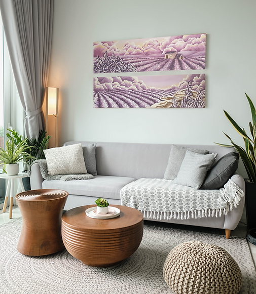 In lavender fields paintings
