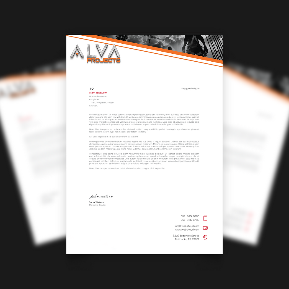 ALVA Letterheads