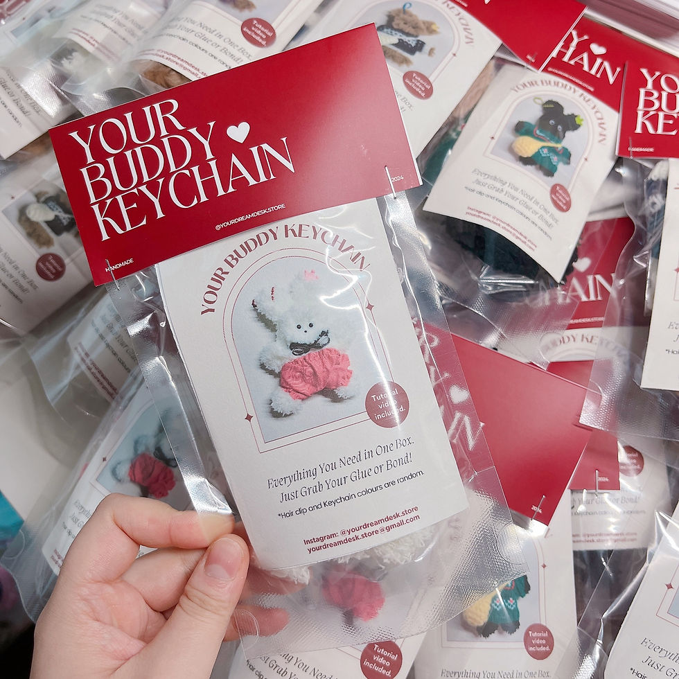 Thumbnail: Buddy Buddy Keychain DIY Kit (White Rabbit)