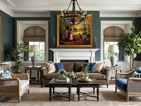 Jewel-Tone Elegance: Southern Black Traditional Interior Design for a Luxurious Home