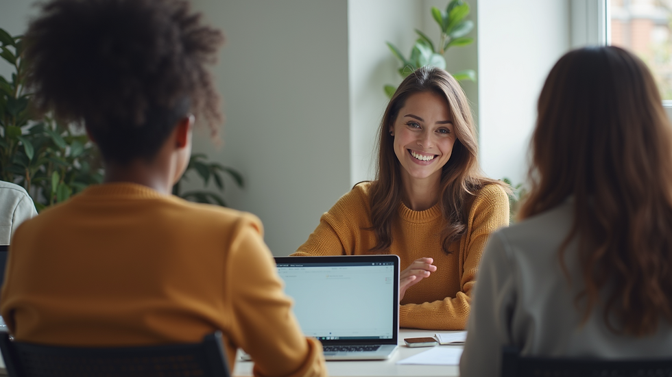 Close-up view of a training session with participants engaging in inclusive communication exercises