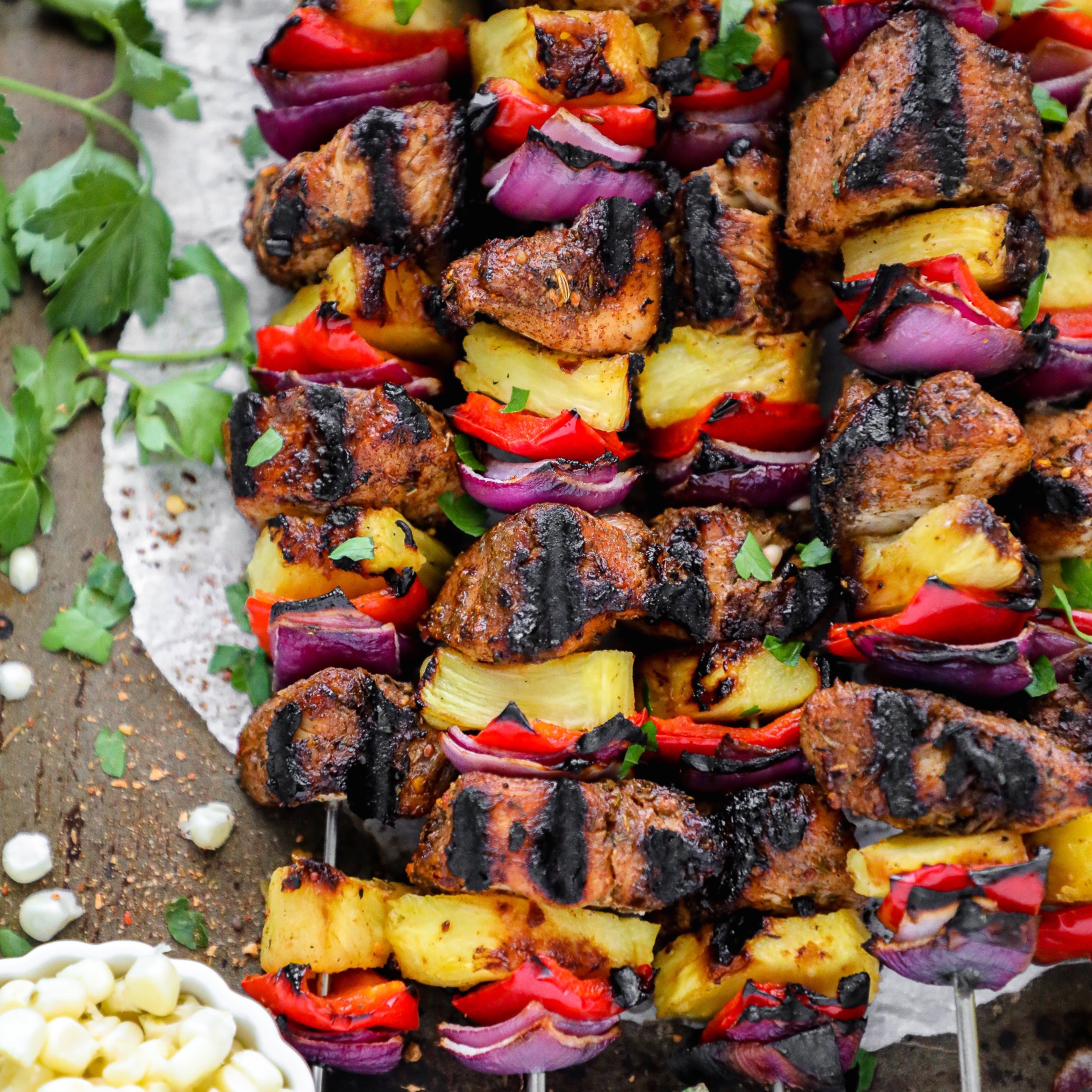 Arranged Food and Objects