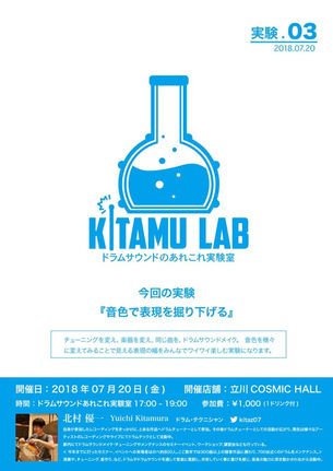 ドラムサウンド実験室 KITAMU LAB. 実験.03
