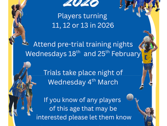 Junior Representative - 11 to 13 years - Nominations now Open.