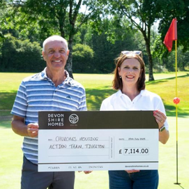 Devonshire Homes tees up £7,100 for CHAT!