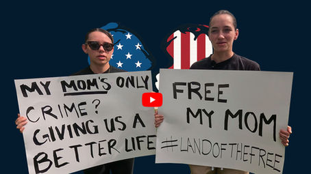 Two sisters whose mother was taken by ICE.