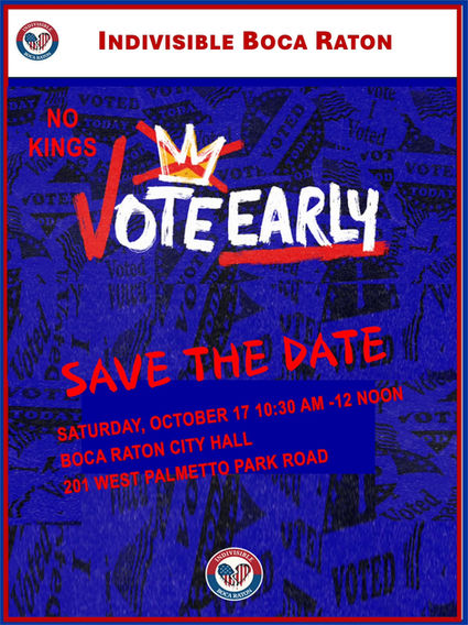 10/17/26 NO KINGS: VOTE EARLY