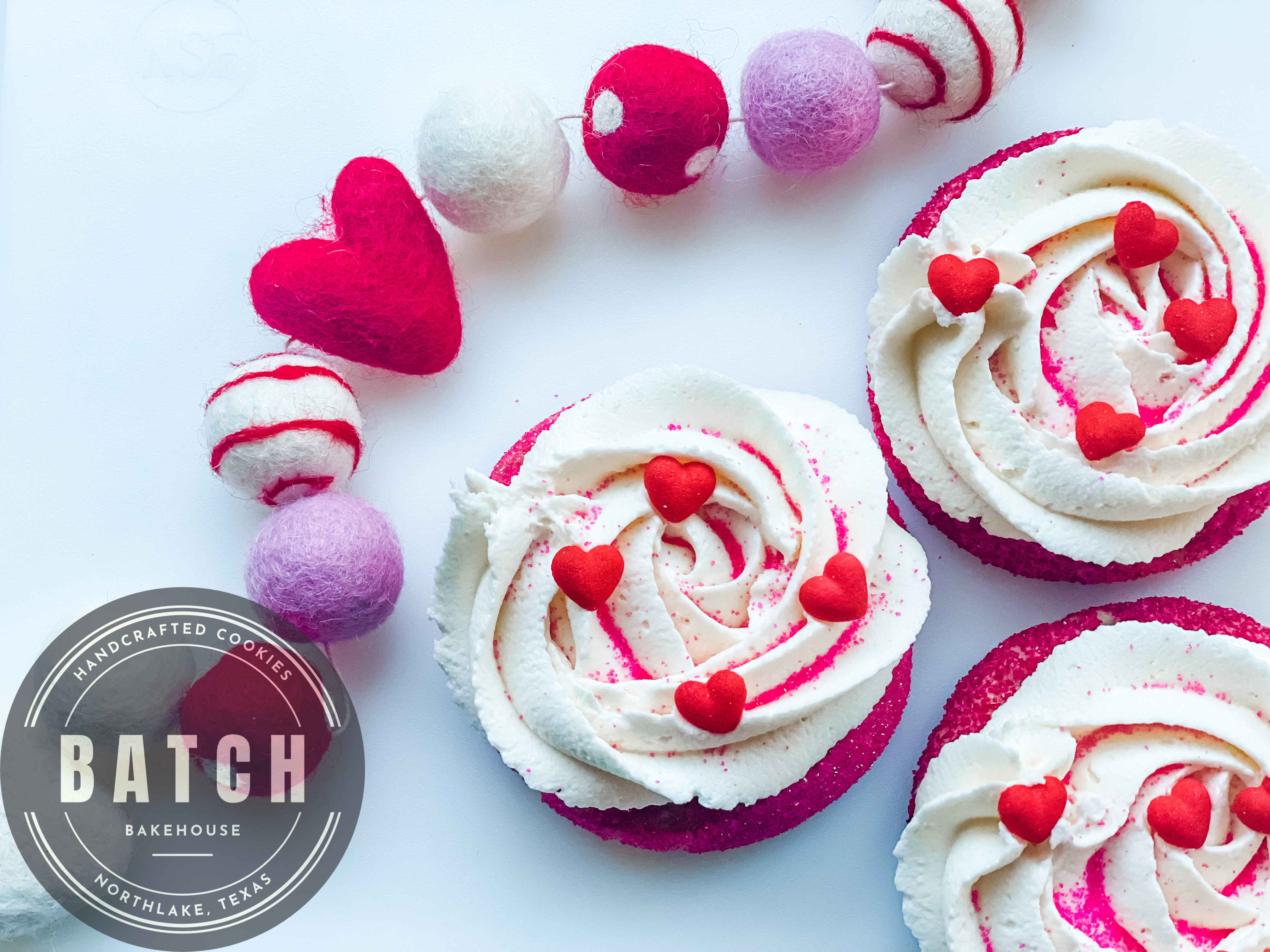 Frosted Valentines Sprinkle Cookie