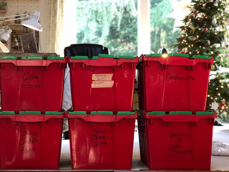 Home Organization Challenge-Day 3                          Putting Away Christmas Decorations