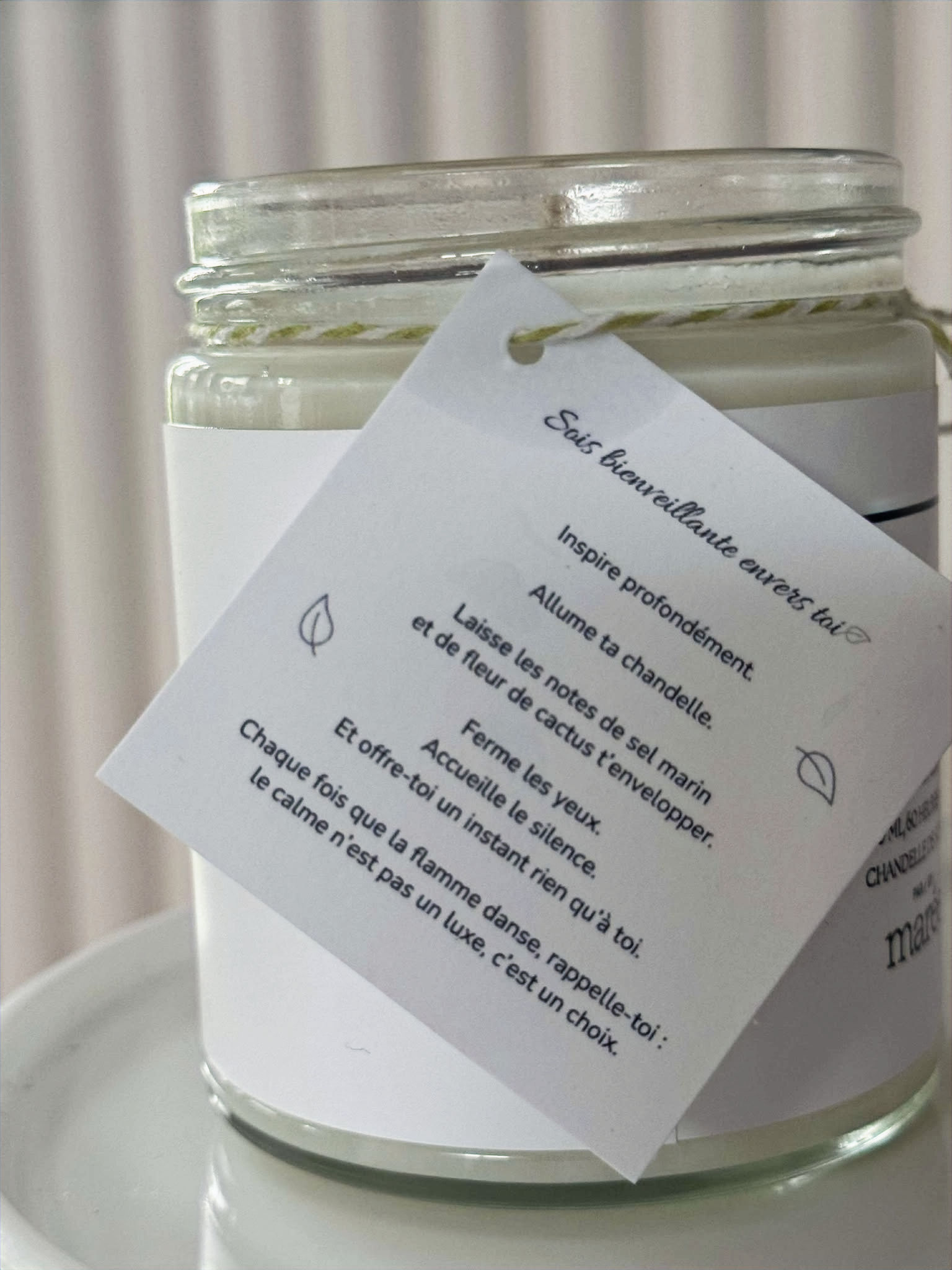 Ensemble cadeau pour elle : Porte-Savon, Savon  Artisanal & Chandelle de soya