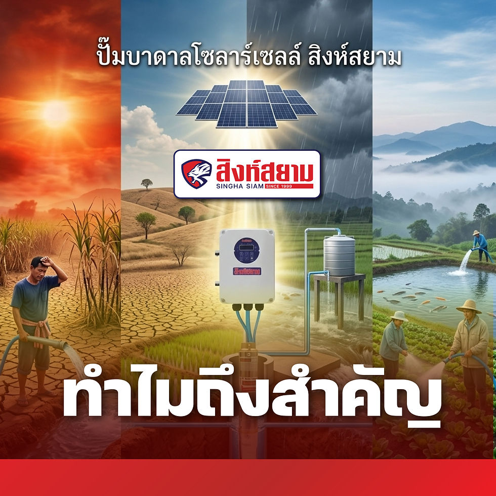 ทำไมปั๊มโซลาร์เซลล์ถึงสำคัญ และมีบทบาทในทุกฤดู