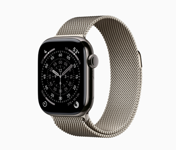 Thumbnail: Apple Watch Series 11 - Titanium -Milanese Loop Band