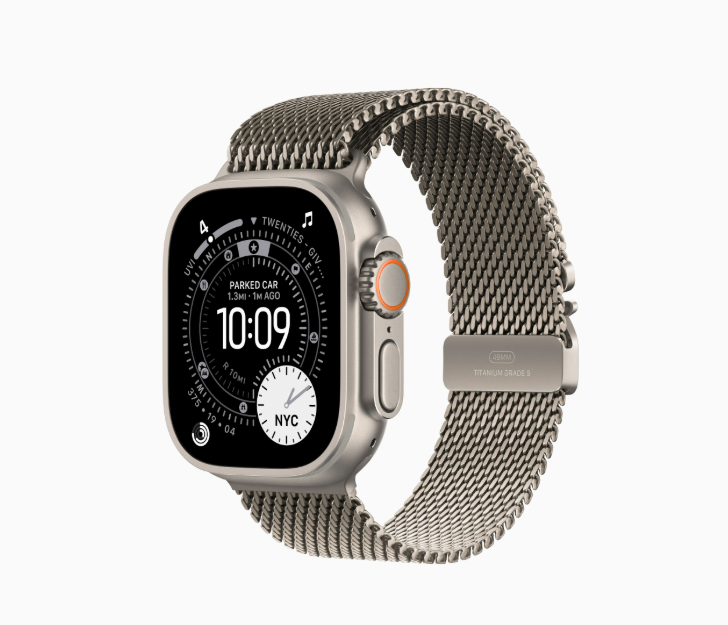 Thumbnail: Apple Watch Ultra 3 -Titanium Milanese Loop