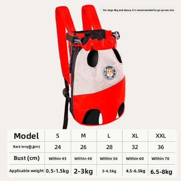 Thumbnail: Portable Pet Backpack Chest Carrier
