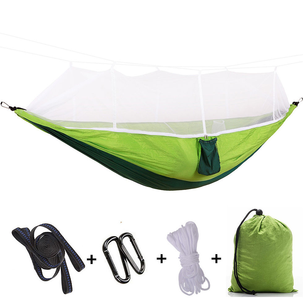 Thumbnail: Outdoor Mosquito Net Hammock with Anti-Roll Design