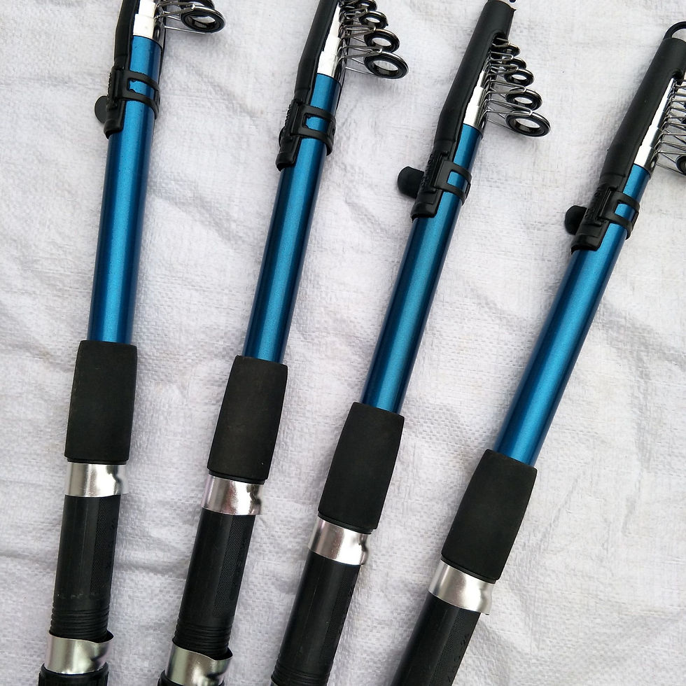 Thumbnail: Fiberglass Fishing Rod Set with Reel