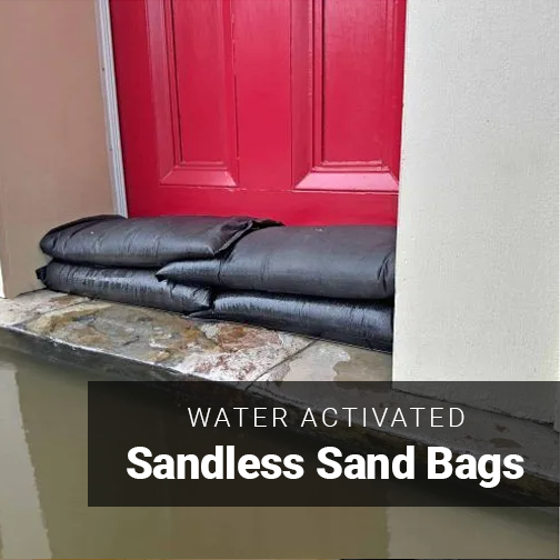 Sandless Sandbags for Flood Control Fantail Services