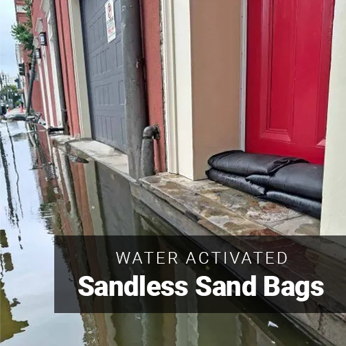Sandless Sandbags for Flood Control Fantail Services