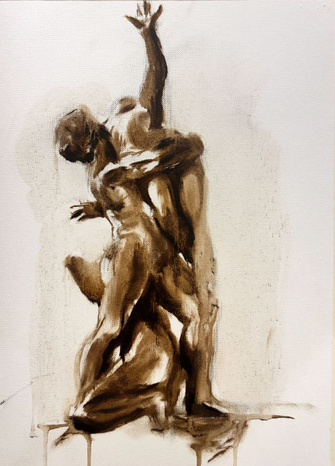 Study of Abduction of a Sabine Woman in Florence, Italy