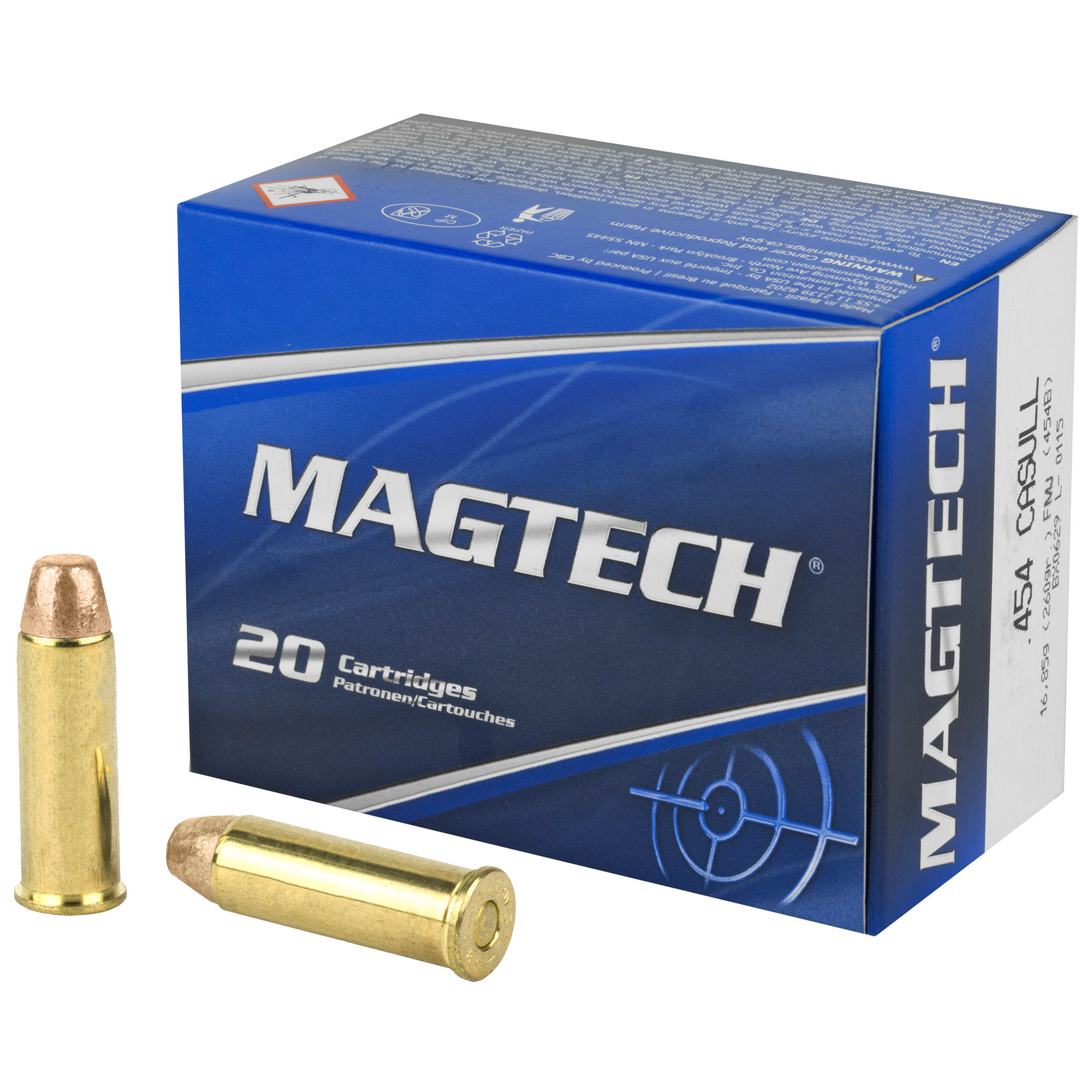 Magtech | 1000 rds. | MAGTECH 454 CASULL 260GR FMJ 20/1000