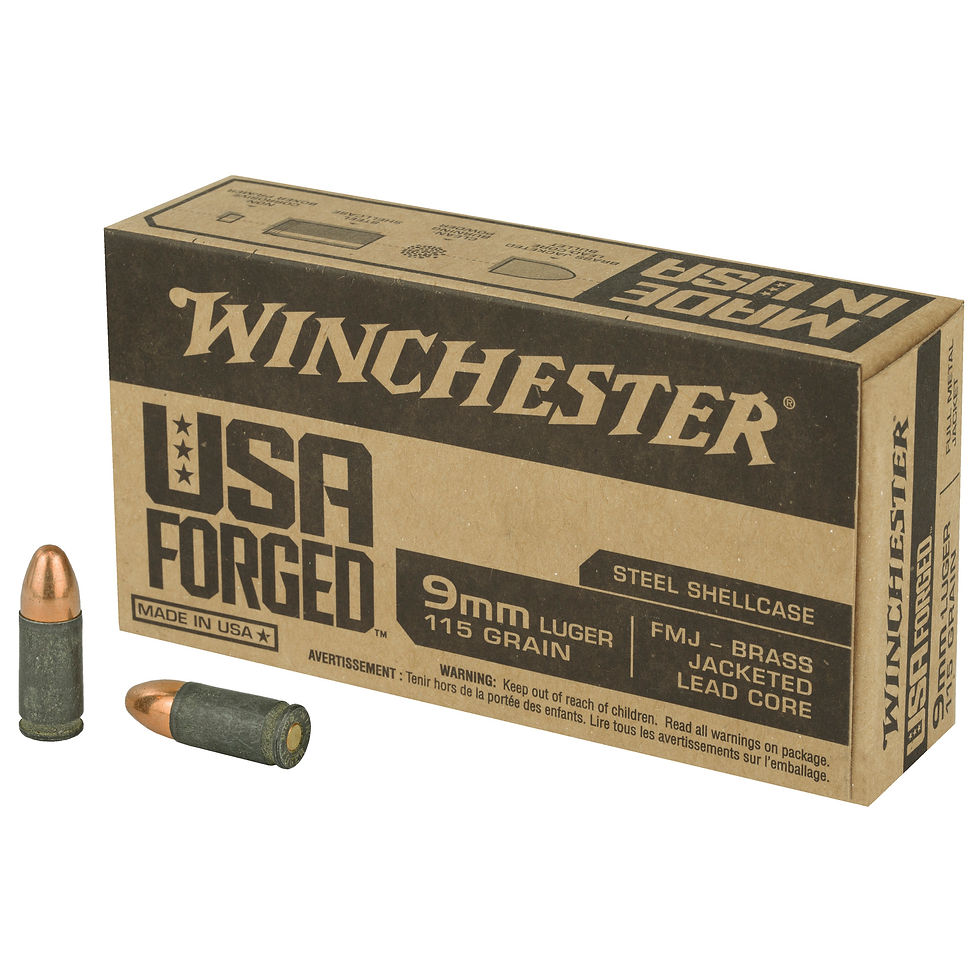 Thumbnail: Winchester | USA Forged 9MM Luger 115 FMJ Steel 50 Rounds |