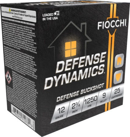 Fiocchi | 250 rds. | 12 GA 2 3/4" #1 Buckshot 9-pellet 25/RD