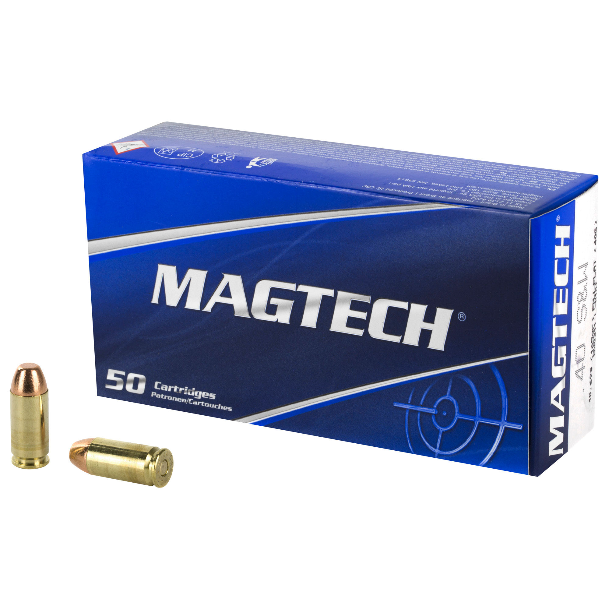 Magtech | 1000 rds. | Sport Shooting | 40S&W |165 gr | FMJ-Flat | 20x50/ct