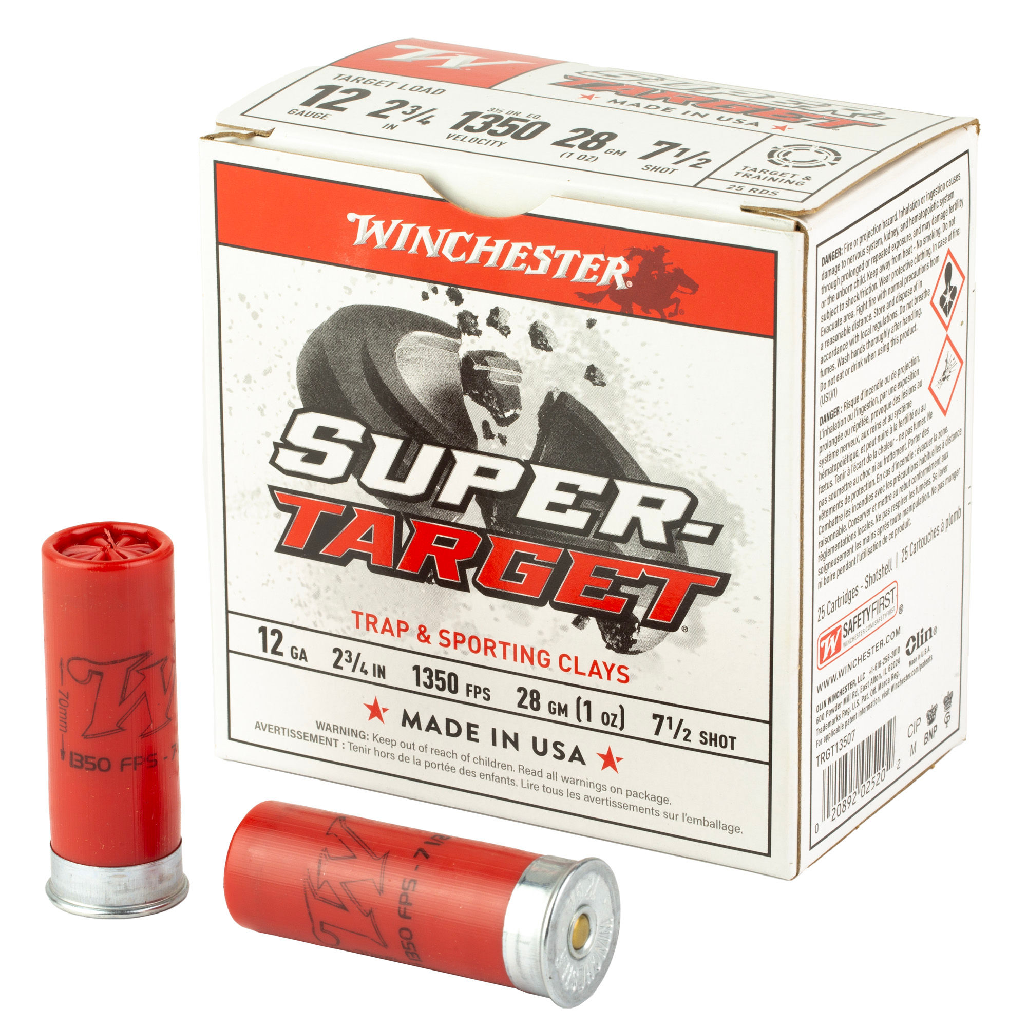 Winchester | 250 rds.  | INTERNATIONAL SUPER TARGET 12 GA 2-3/4" 1OZ 7.5 LEAD 13