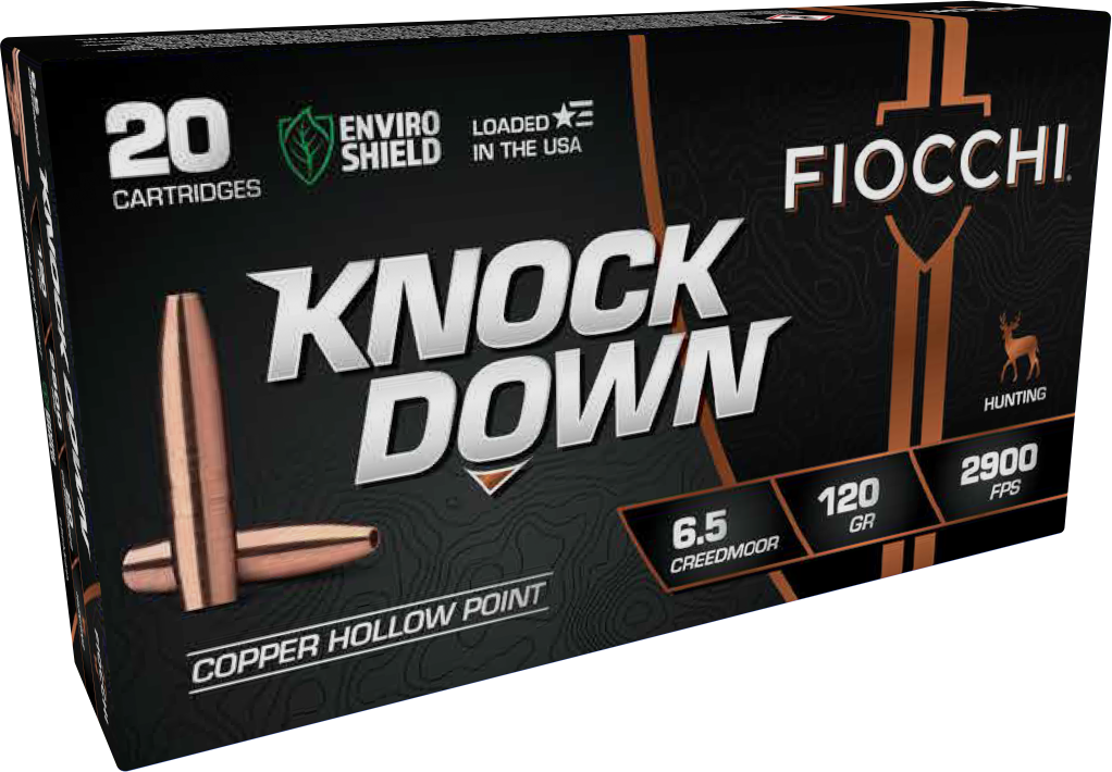 Fiocchi | 200 rds. | KNOCK DOWN | LEAD FREE COPPER HP | 6.5 CREEDMOOR | 120 gr