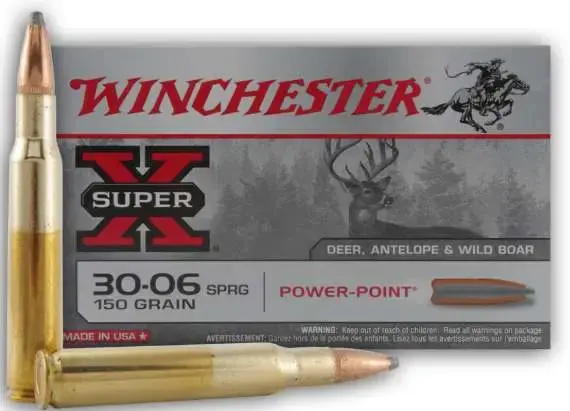 Thumbnail: Winchester | 200 rds.  | SUPER X RIFLE AMO 30-06 SPR 150GR POWER POINT 20RD (10