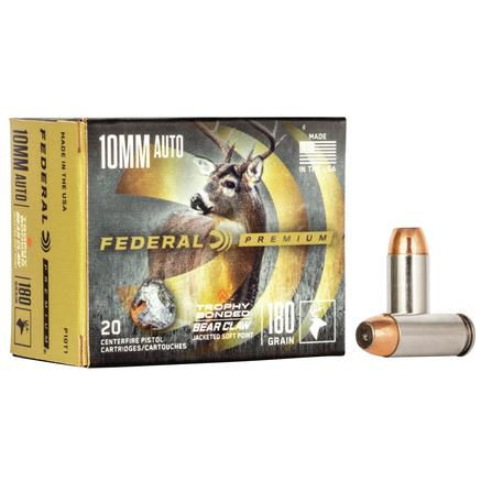 Federal | 200 rds. | 10MM AUTO 180GR TROPHY BONDED JSP VITAL-SHOK | 20RD