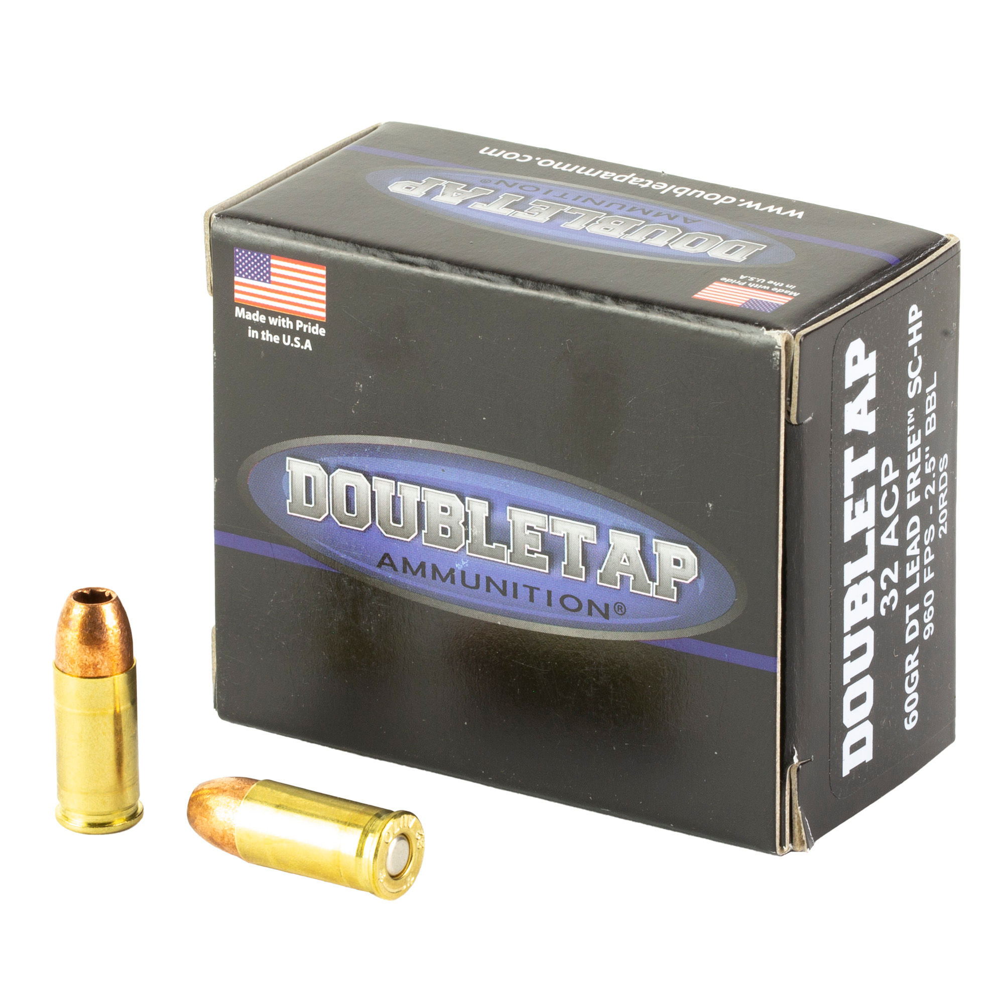 Double Tap | 1000 rds.  | DBLTAP 32ACP 60GR LF HP 20/1000